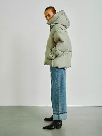 WITHBLACK | Daunensteppjacke KYLIE | hellgrau